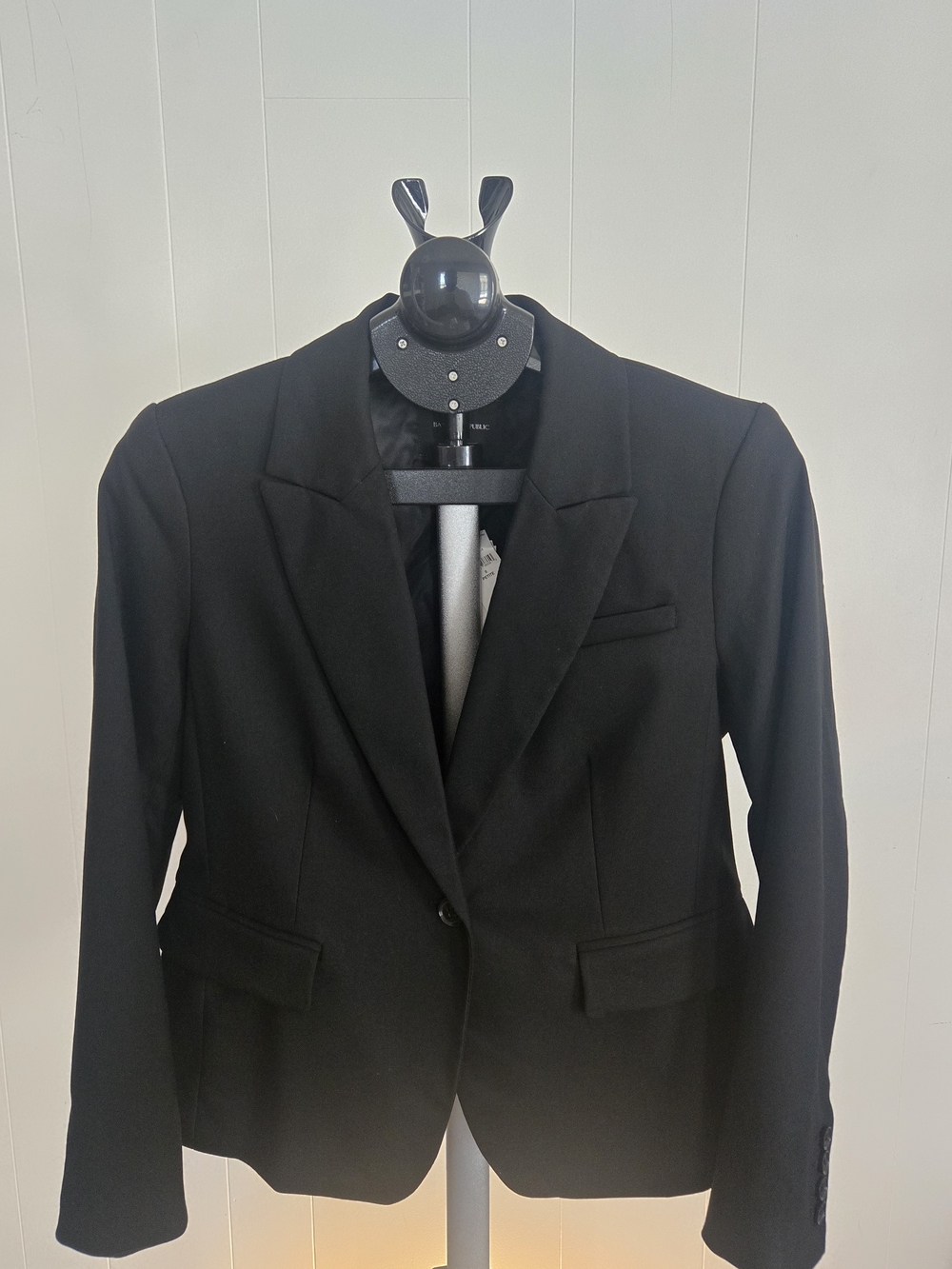 Banana Republic Black Single-Button Tailored Blazer